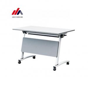 China E1 MDF/MFC Melamine Board Folding Mobile Training Table for Office Hotel Conference on sale