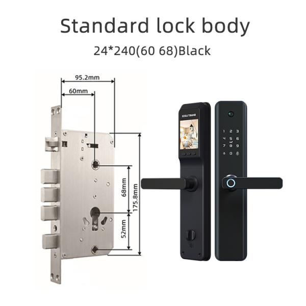 Red Bronze Smart Camera Door Lock Intelligent Keyless Lock With Camera
