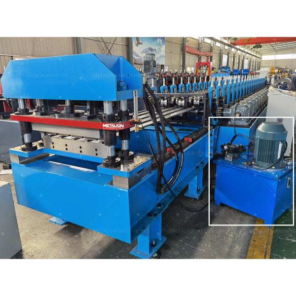 High-Strength Floor Deck Roll Forming Machine With 18 Forming Stations And Wall Panel Frame