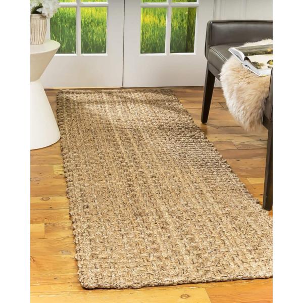 handmade 30m 8mm Thickness Flat Natural Woven Sisal Carpet