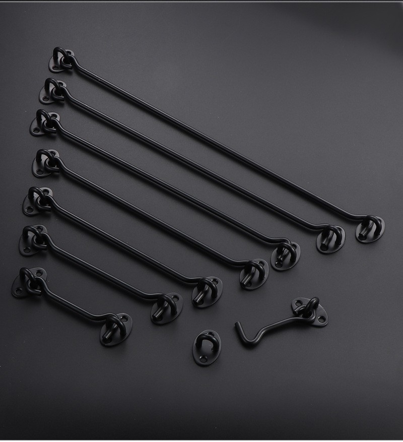 Solid Thickened Stainless Steel Windproof Hook Modern Design Hotels Old-Style Wooden Windows for Sliding Doors & Windows Bolt