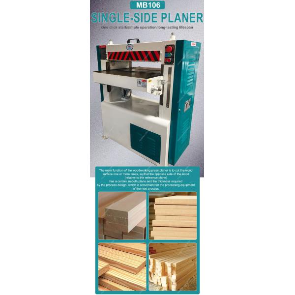 Long Service Life MB106 Multipurpose Woodworking Thicknesser Planer with Sliding Table