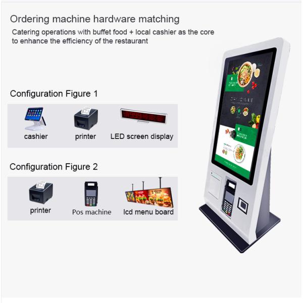 24 Inch WiFi Desktop Self Service Payment touch screen Kiosk Supporting NFC Credit Card
