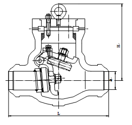 Alloy Steel API6D Flanged Check Valve Class 900 Butt Weld Check Valve