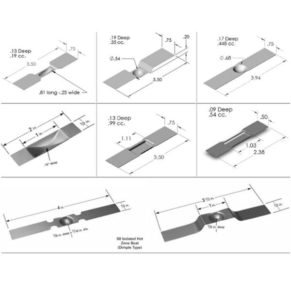 tungsten boats / Moly boats ,crucibles /E-Beam tungsten filaments used for evaporation source