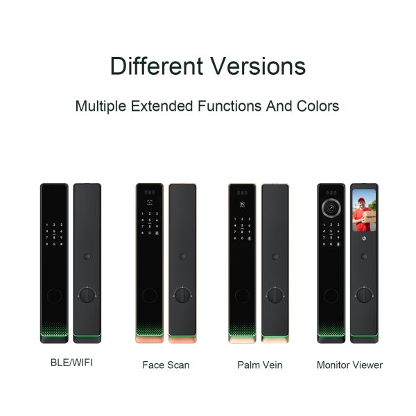 Liliwise Automatic Electric Smart Door Locks Waterproof Outdoor Fingerprint Keyless Ttlock Tuya Smart Lock With Wifi