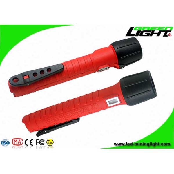 Rubber Switch Explosion Proof Torch 25000Lux IP68 Waterproof 1200 Battery Cycles