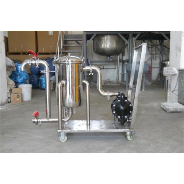 Industrial Mobile Bag Filter Machine For Coatings 0.25m2 Filtering Area