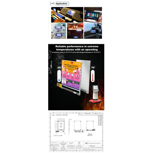 Polcd TFT LCD Manufacturer 2.8 Inch TFT LCD Module 240x320 High Resolution TFT Display