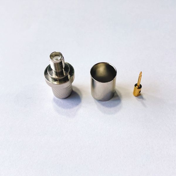 50 Ohm SMA Bulkhead Adapter Female to Female RF Adapter with 6GHz Frequency Range