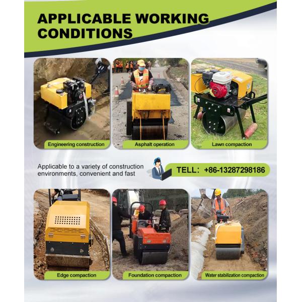 Small Vibratory Road Roller with Hydraulic Features Mini Road Roller Compactors Machine