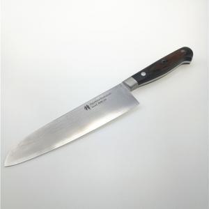 Wholesale Santoku Damascus Kitchen Knives , Red Pakka Wood Handle Japanese Cooking Knives from china suppliers