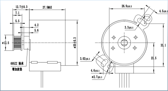 35BYJ412 Stepper Motor 12V for surveillance camera