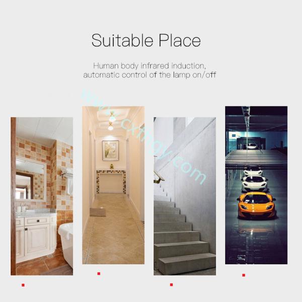 Cxfhgy Motion Sensor Switch Light Lamp Sensor Detector Infrared Movement Detector Automatic Lighting Switch Alarm Systen