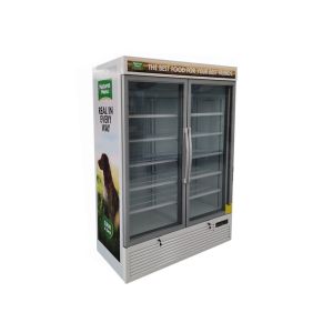 Wholesale Standup Commerical Two Glass Door Display Freezer For Frozen Food from china suppliers