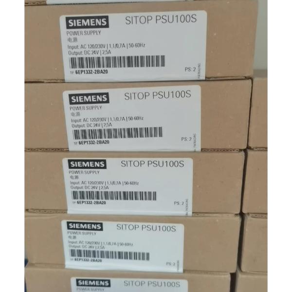 SIEMENS 6EP1332-2BA20 SITOP PSU100S 24 V/2.5 A stabilized power supply input: 120/230 V AC output: 24 V DC/2.5 A