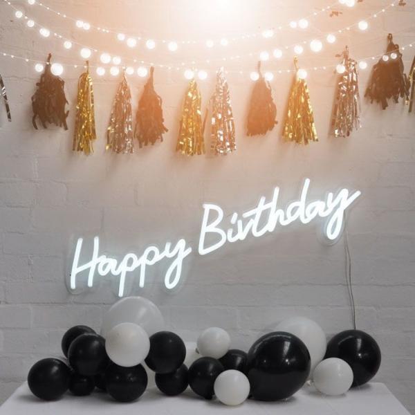 Cardboard Happy Birthday Signs Acrylic Letters Electronic Custom Neons Sign LED Customized Night Light
