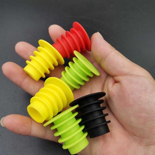 Multicolor Wine Silicone Bottle Stopper Odorless Reusable Durable