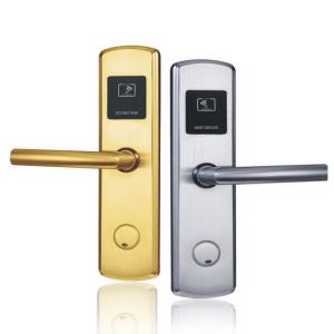 China SS304 Hotel Electronic Locks 4x AAA Hotel Card Door Lock System on sale
