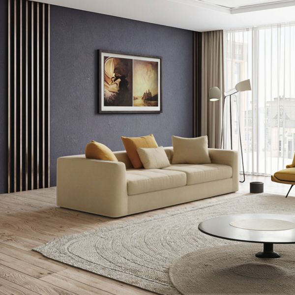 Modern Rectangle Shape Sectional Sofa Set Modern Minimalist White Modular Sectional Sofa Set for Hotel Villa Living Room