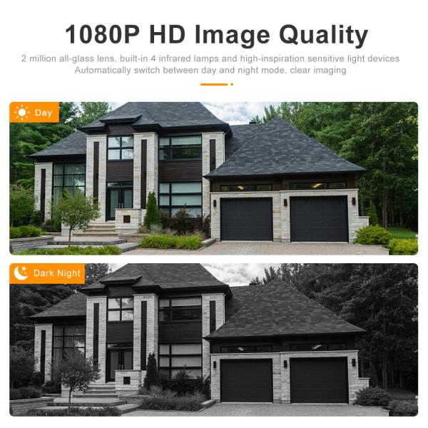 Solar Tuya Smart Camera Wireless Monitoring IP67 Waterproof 1080P HD Wifi Security Camera