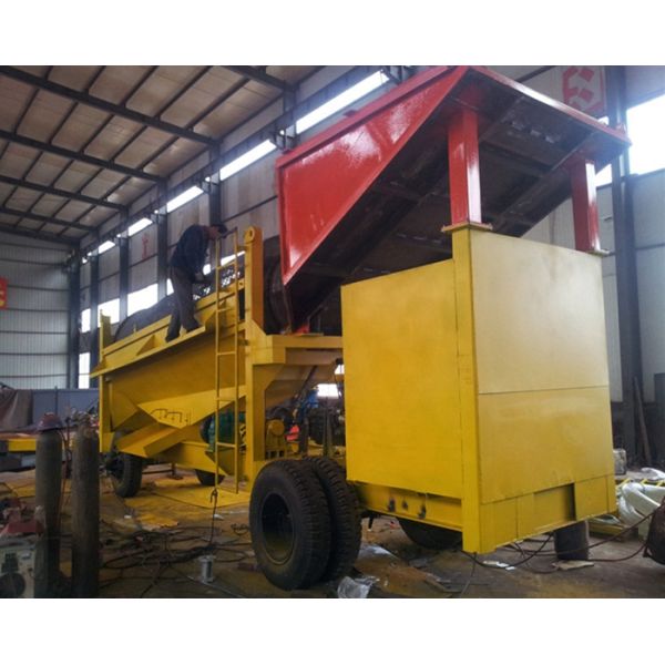 Small Capacity Trommel Gold Wash Plant Customized Diesel Driven