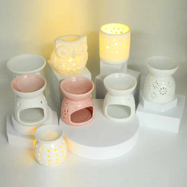 Customised Ceramic Essential Oil Diffusers in Various Designs for Relaxation in Yoga Studios