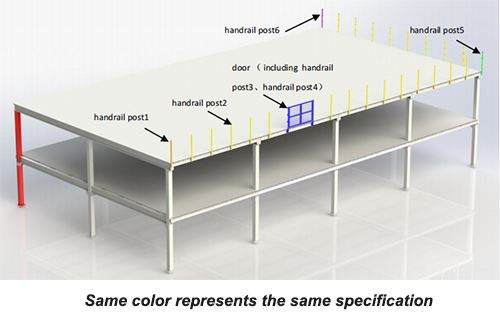 Heavy Duty Steel Platform System with Fully Bolted Structure and Customizable Flooring Options for Warehouse Mezzanine
