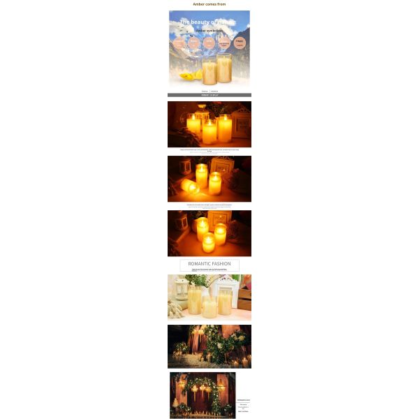 Remote Control Real Wax LED Pillar Candle with 3D Flame Wick for Home Decor