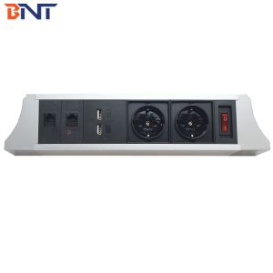 Mount under desk multimedia power data under table socket