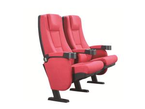 China PP Injection Cover 580mm Movie Theatre Chairs With Soft Arm Head Cushion on sale