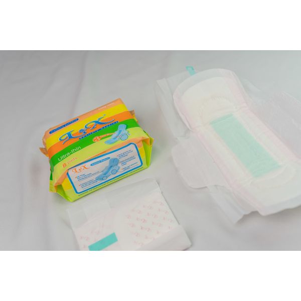 Pattern Women Sanitary Napkins All-Round Daytime Protection Comfortable Soft Fabric Ultra Thin Breathable Leak Proof Design