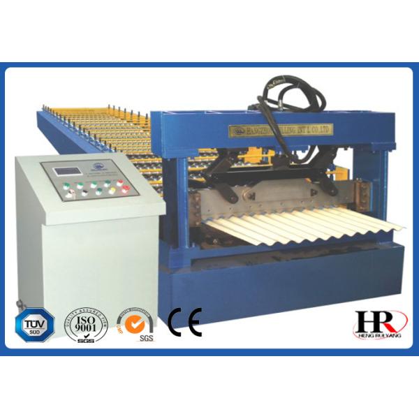 Manual Decoiler Cold Roll Forming Machine , Corrugated Sheet Roll Forming Machine