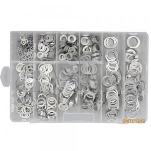 Wholesale 500pcs Aluminum Flat Ring Washers Car Oil Drain Plug Gaskets Assortment Set Kit from china suppliers