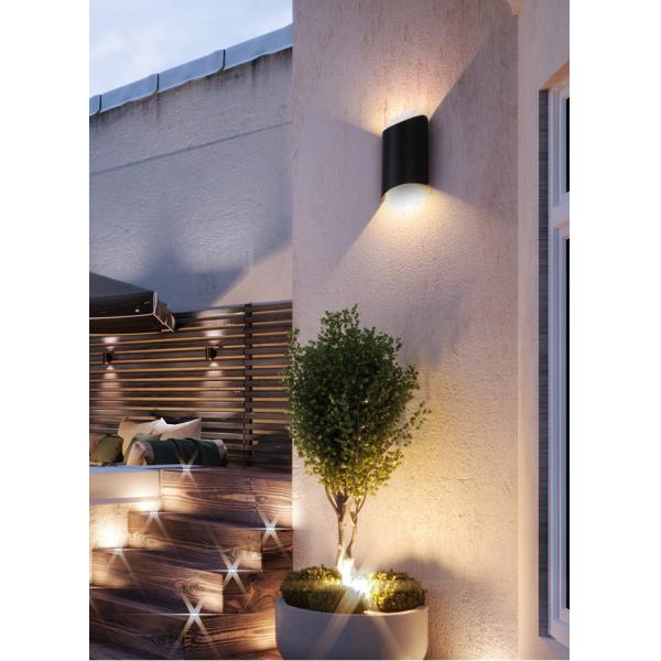 Outdoor Up And Down Luminous Irregular Double Headed Wall Light Waterproof