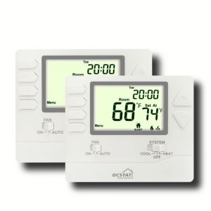 Wholesale Non Programmable FCU HVAC Thermostat Auto / Manual Control High Accuracy from china suppliers