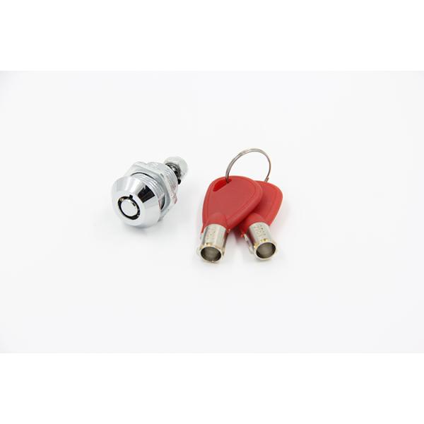 Quarter Turn Tubular Cylinder Lock , Miniature Tubular Cam Lock Key Pull One Position