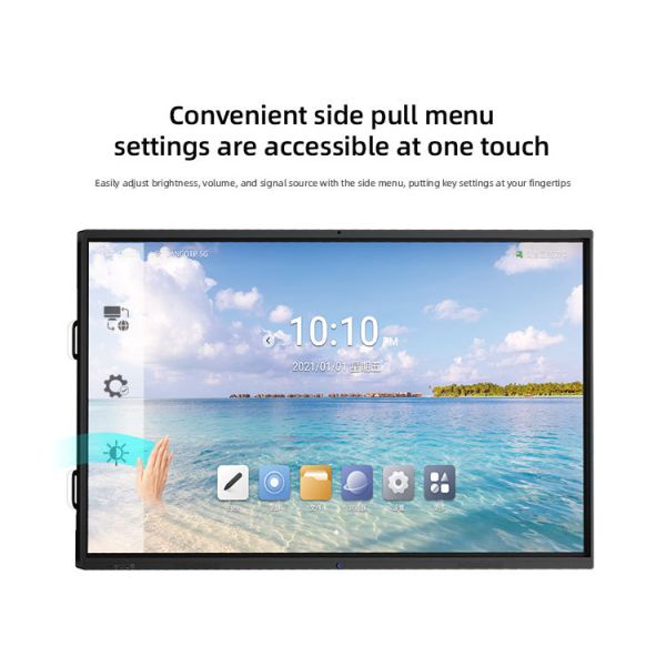 86" Interactive Smart Board Touch Screen Flat Panel Display Android 14