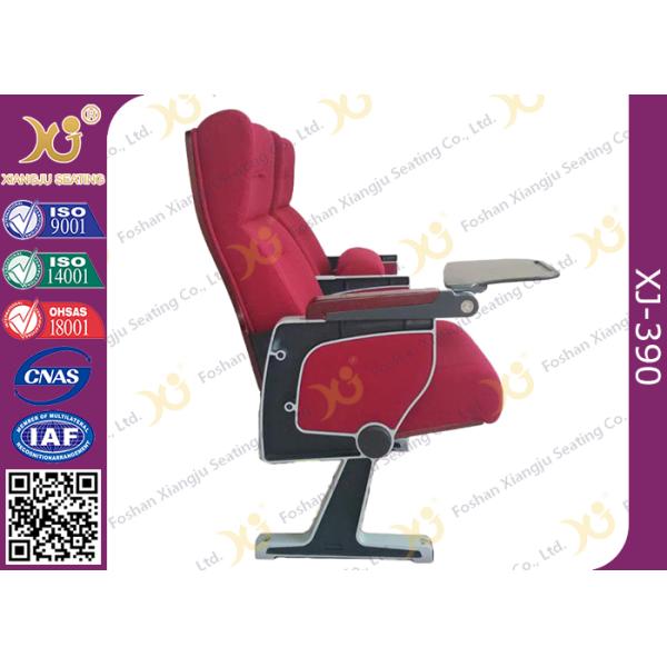 Aluminum Alloy Floor Length End Panel Design Auditorium Chairs With ABS Table