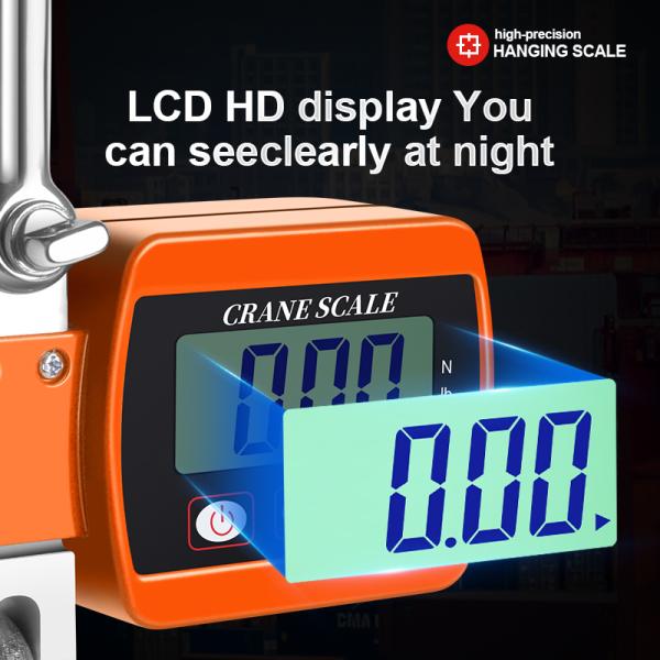 500KG Capacity ABS Stainless Steel LED Digital Crane Scale with Remote Control LCD Display OEM and ODM Supported Hook Scale