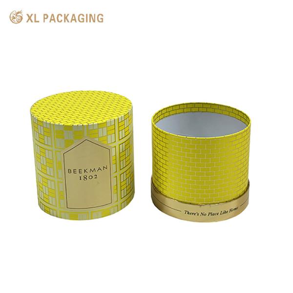 Custom Large Cylinder Paper Tube Box with Handle for Flowers