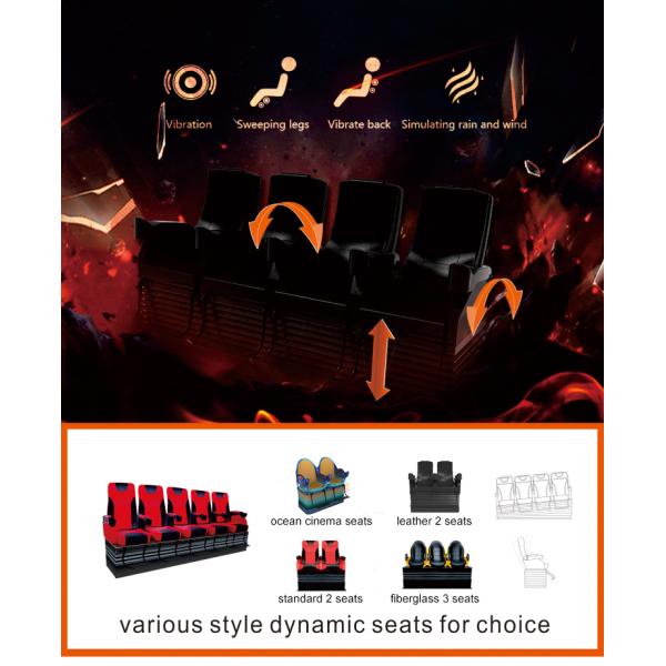Immersive Dynamic Commercial 5d Cinema Systems Theater Simulator VR 5D Cinema