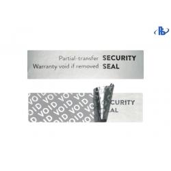 China Tamper Proof VOID Security Labels Silver Label Tape Warranty Labels for sale