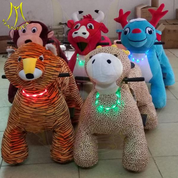 Quality Hansel wholesale children moving electronic ride on plush animal ride for mall for sale