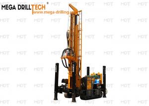 China Double Motor Drive Rotation Water Well Drilling Rig With Triple Gear Pump on sale