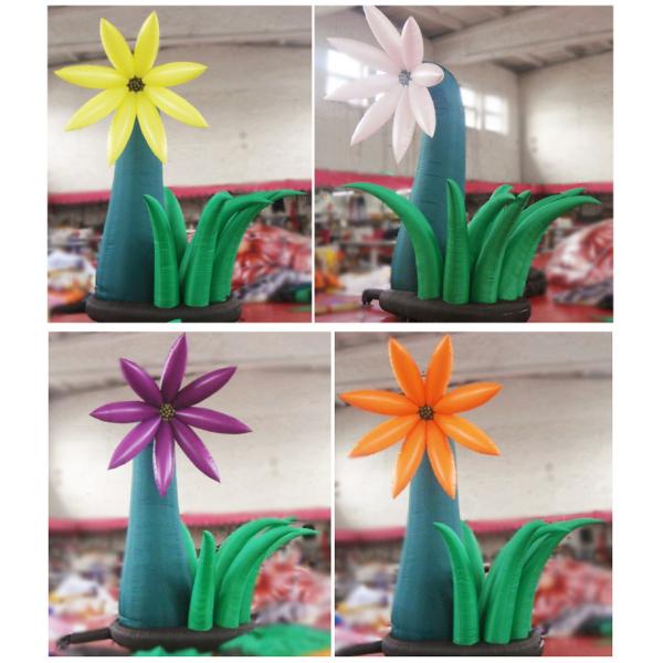 Simple Outdoor Inflatable Flower with Blower for Wedding and Party Supplies