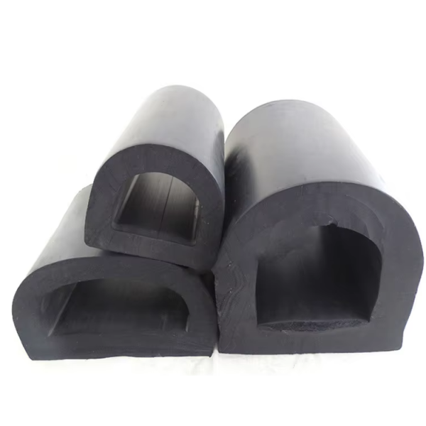 EPDM/PVC Cylindrical D Shape Dock Bumper Rubber Fender with Cutting Service for Marine and Boat