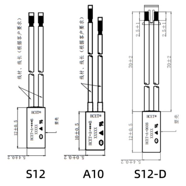 HCET-A TB02 Bimetallic Overload Cutoff Thermal Protection Switch 2.5A-10A High Precision