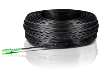 SC/APC FTTH Drop Cable Pigtail with G657A1 Fiber and LSZH Black Jacket for Reliable Connectivity