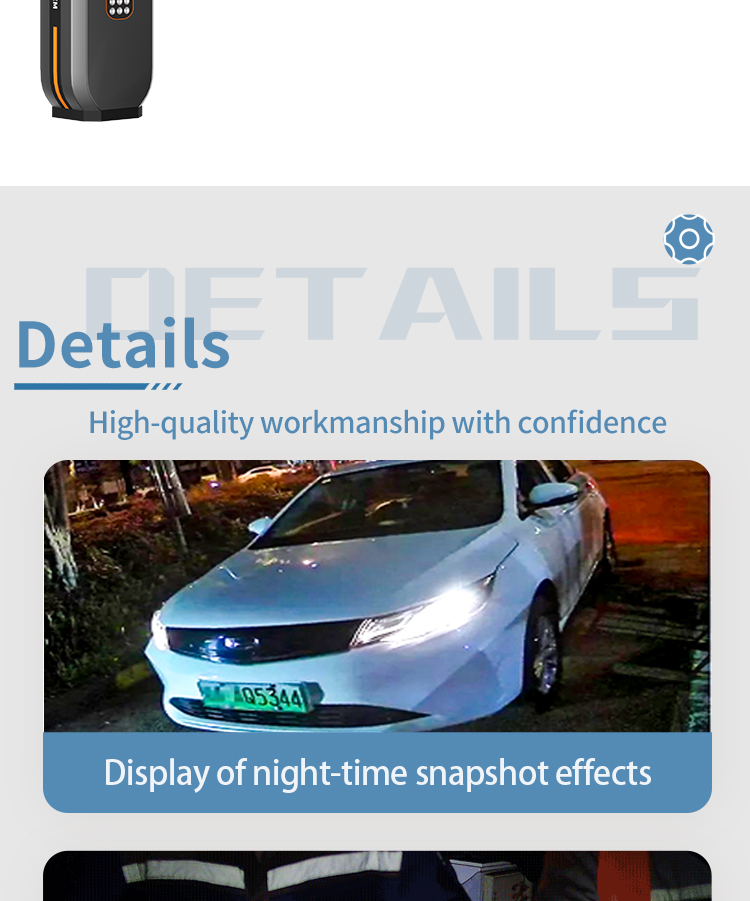 HD 5 Megapixel ALPR Automatic License Plate Recognition Integrated Turnstiles